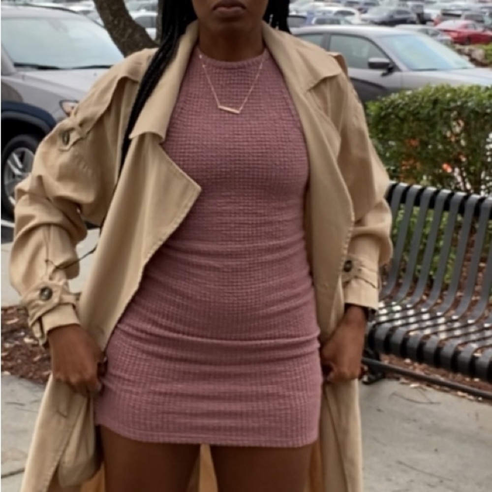 Blush mini dress